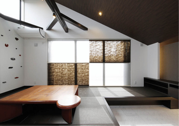 藤島建設リビングの施工例