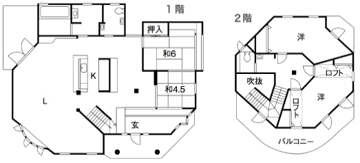 こもだ建総展示場の間取り図